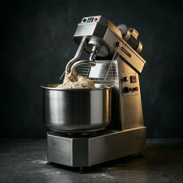 Commercial bakery equipment &mdash; spiral dough mixer